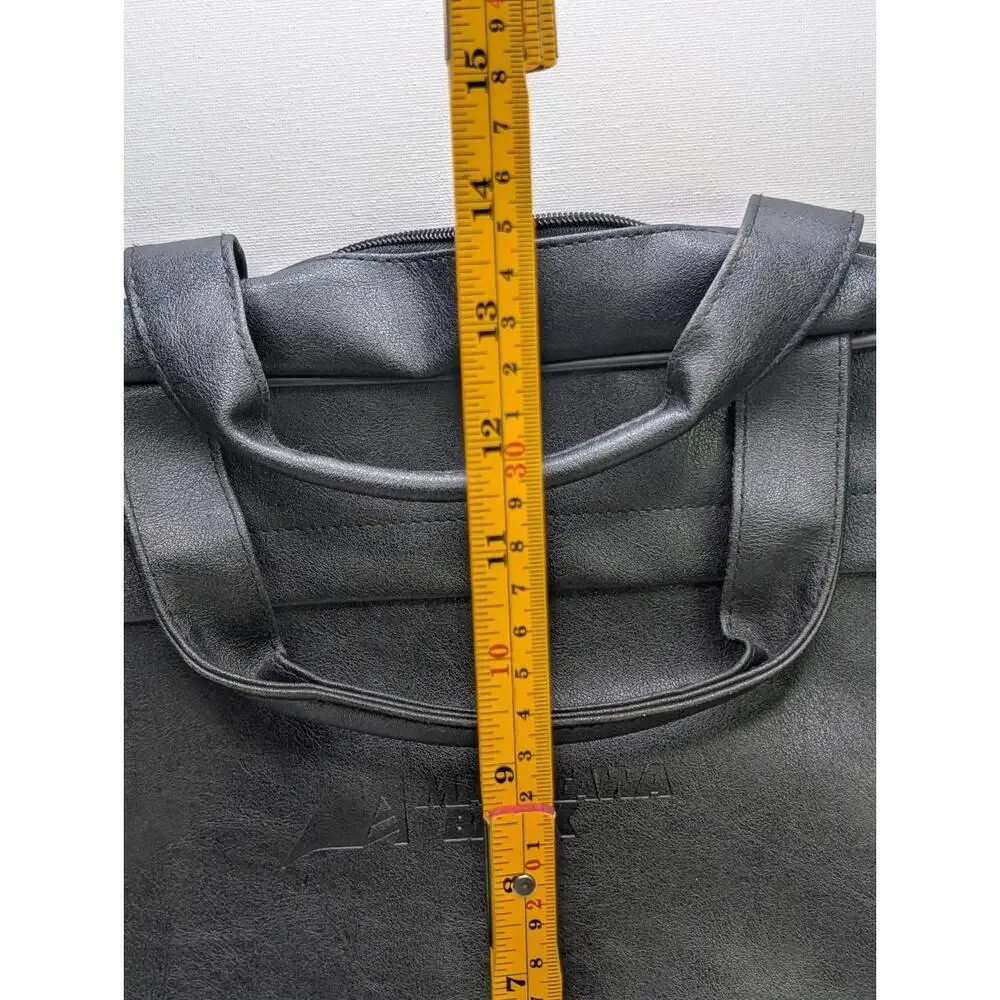 Macatawa Bank LEEDS Laptop Briefcase Business Bag Black Portfolio Messenger